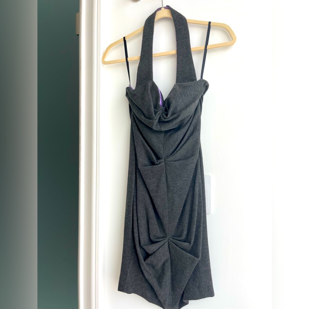 CD Greene grey knit mini dress